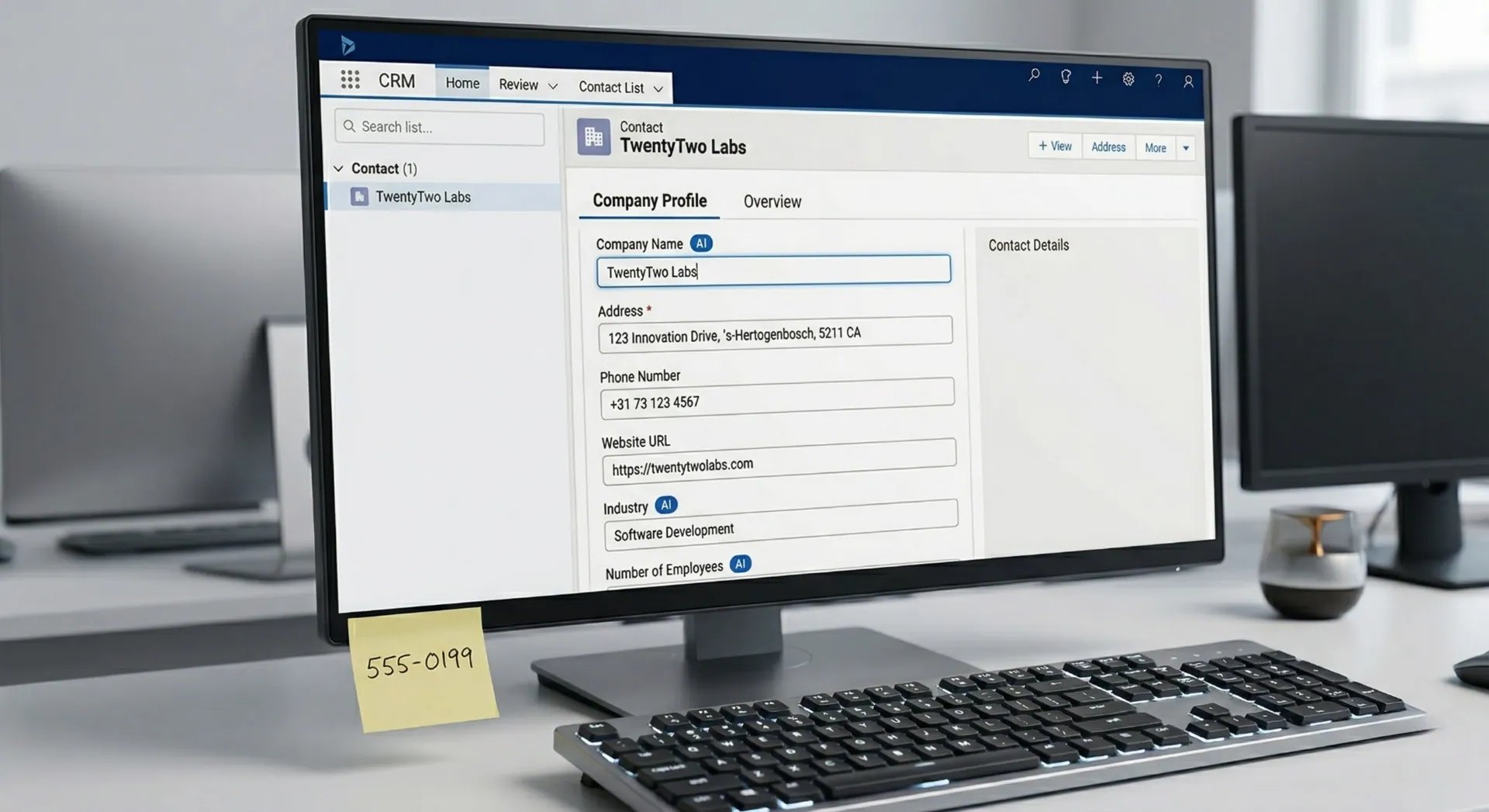 AI verrijkt automatisch klantdata uit websites en databases naar CRM systeem